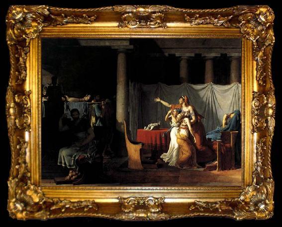 framed  Jacques-Louis  David The Lictors Returning to Brutus the Bodies of his Sons, ta009-2